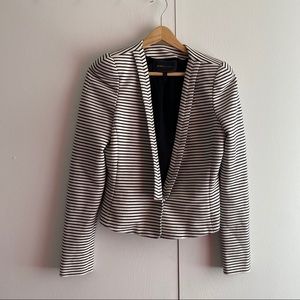 BCBG black and white blazer